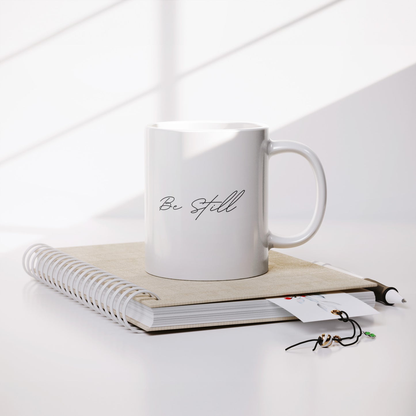 "Be Still" Scripture Mug